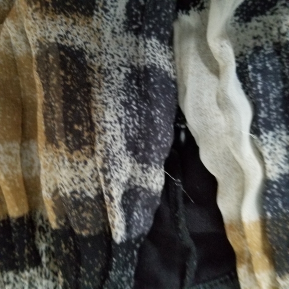 Tye dye brown black striped mesh pleated mini skort - Picture 6 of 8